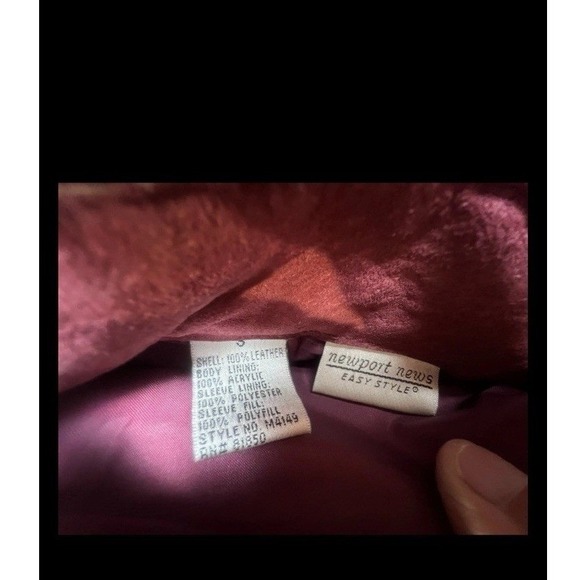 Vintage Y2K Penny Lane Newport News Coat Shaggy Boho Pink Fur Trim Small‎ Maxi - Picture 9 of 9